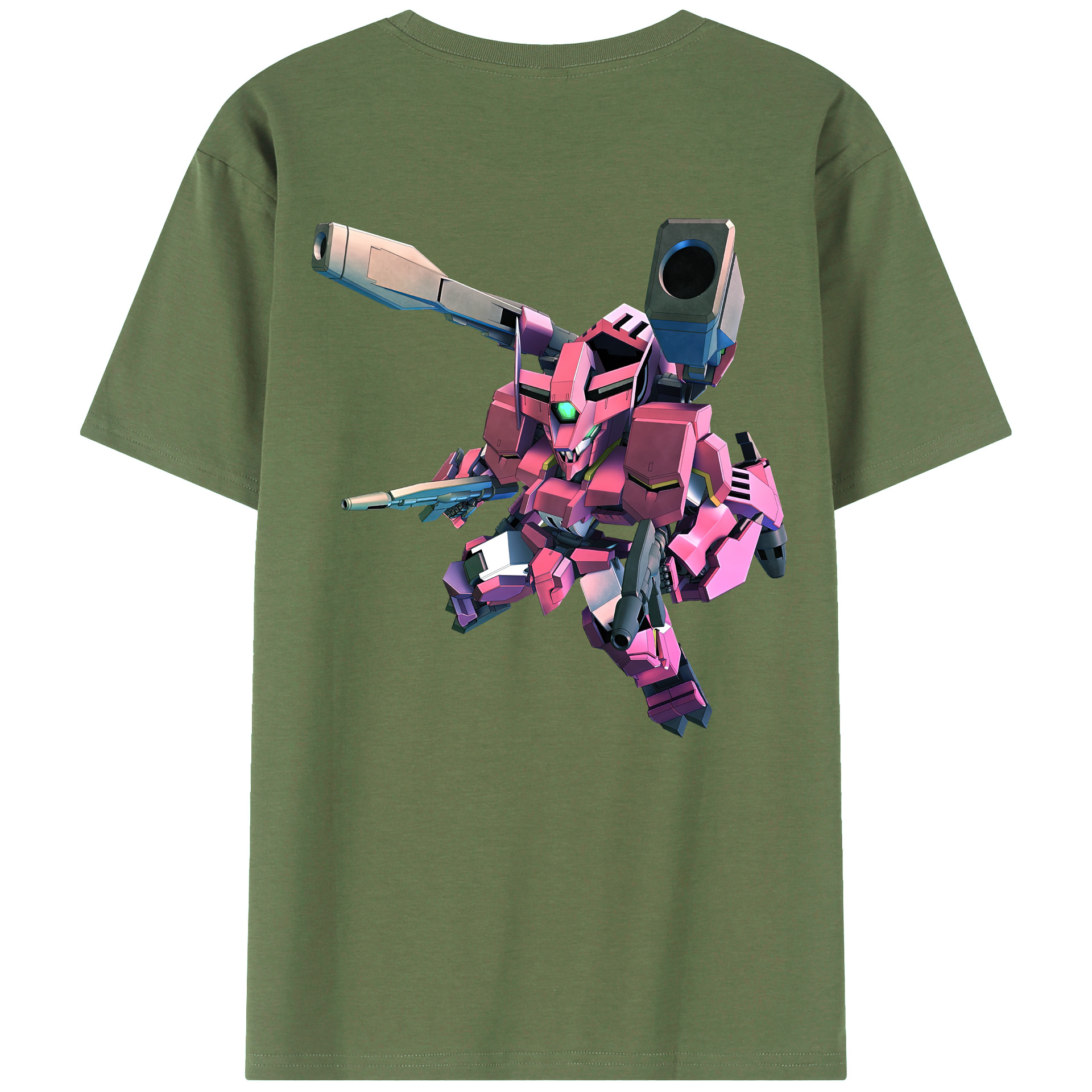 （画像用） 機動戦士ガンダム Mobile Suit Gundam 綿100％ メンズ半袖Tシャツ（バックプリント） 通気性